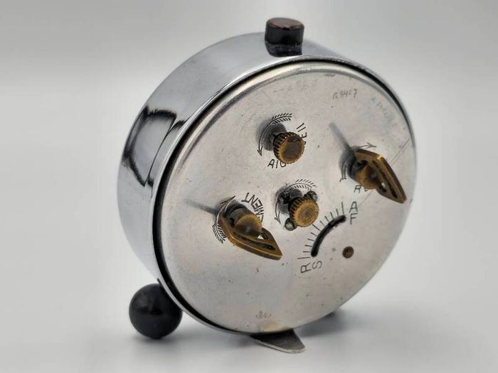 Vintage 1940s L.Ruckli Luzern Swiss made Alarm Clock WW2 Era