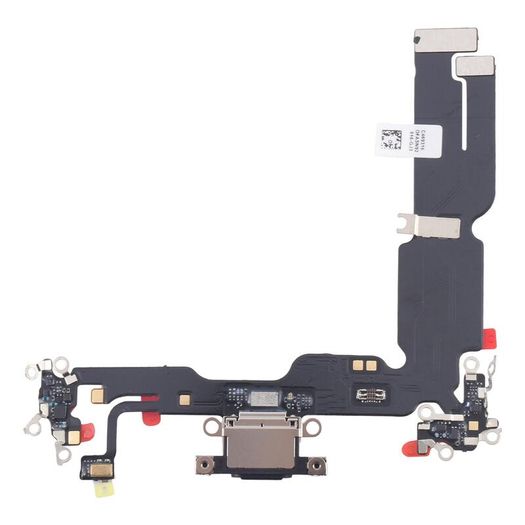 For Apple iPhone 15 Plus Charging Port Flex Cable Replacement - Black