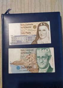 Two  Eire Banknotes