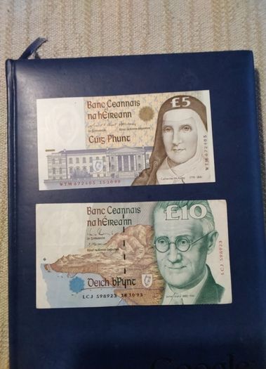 Two  Eire Banknotes