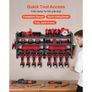 Power Tool Organizer Wall Mount, 4-Layer Storage Rack with 8 Drill Holders, Tools Holder and Storage Rack with Screwdriver Holder, Garage Tool Organizer for Garage, Workbench, and Workshop Image 2