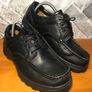 Clarks Cushion Cell Extra Wide Mens Black Leather Work Walking Shoes UK7 EUR41 Image 2