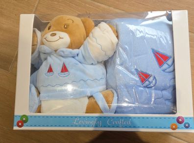 Brand New Teddy Bear & Blanket in a Box