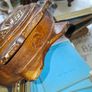 Beautiful Old Large Hand Carved Wooden Flask., Postage Available or Collection, Lots more Antiques and Collectables including Oil Lamps in my other ads, Image 6