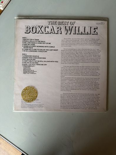 vinyl boxcar Willie best of