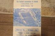Programme 1956 FAI Cup SF Shamrock Rovers v Workman's Club