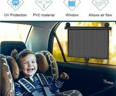 Retractable Shading Curtain Car Auto Side Window Roll Curtain Household Living Rooms Sun Shading Rolling Blinds Windshield Cover
