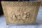Vintage Firescreen &amp; Fireside Box.