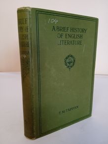 A Brief History of English Literature by E. M. Tappan (HQ858)
