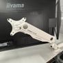 L Shape electric desk + 2 screens and swing arm Image 2