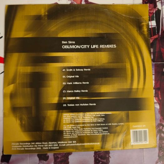 Ben Sims - Oblivion/City Life Remixes