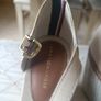 Tommy Hilfiger beige canvas straw wedges sandals latest fashion 4 4.5 5? New Image 4
