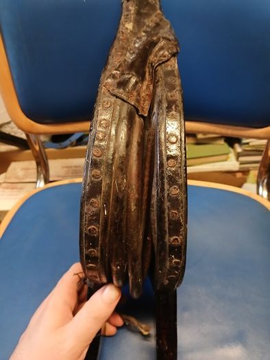 Antique fire bellows