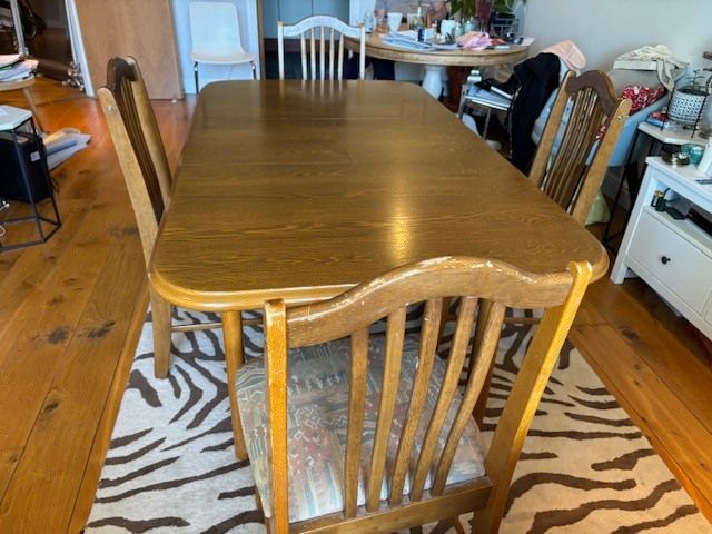 Oak Table and Chairs