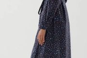 COS wrap midi dress