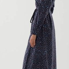 COS wrap midi dress