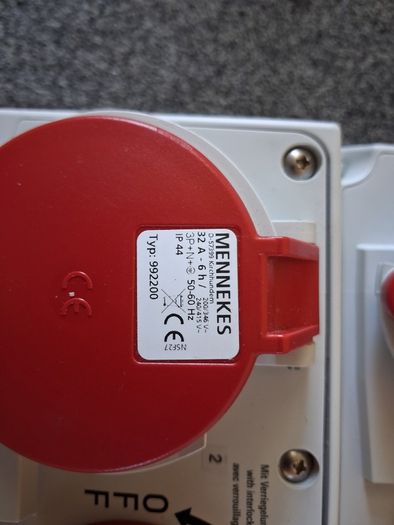 Postage - Mennekes - 948033 AMAXX IP44 Triple Wall Socket - 55A