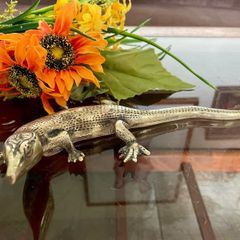 Peerage Brass Lizard Post War 1950s 25 cm