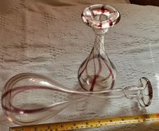 two vintage onion vase's