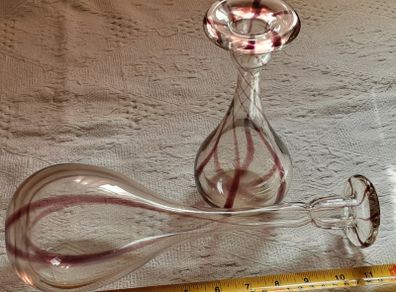 two vintage onion vase's