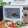 Nordic Digital Microwave with 6 Power Settings, 60 Minute Timer, LED Display and Defrost Mode, 20L, 800W, Oatmeal Image 4