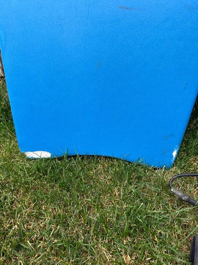 Pair of Blue Olaian Bodyboards with Leashes