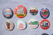 RAILWAYS button badges x 8 different types (1980s / 1990s)
