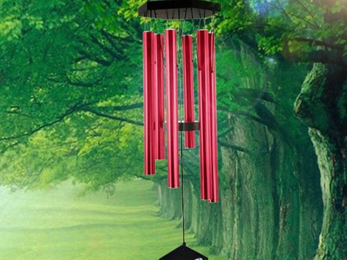 Wind Chimes Outdoor w/Butterfly Sign Memorial Windchimes Great Wind Chime Gifts Soothing Melodic Tones & Bamboo/Aluminum Chime for Garden Home or Yard-33 inches In Length