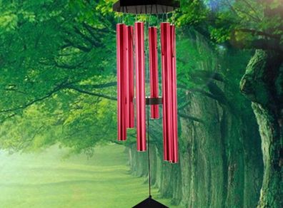 Wind Chimes Outdoor w/Butterfly Sign Memorial Windchimes Great Wind Chime Gifts Soothing Melodic Tones & Bamboo/Aluminum Chime for Garden Home or Yard-33 inches In Length