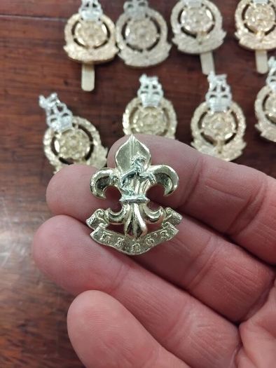 Vintage Metal Army Badges