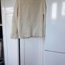 Carraigdonn Cream Aran Cardigan Cotton Lined 16 New. Image 4