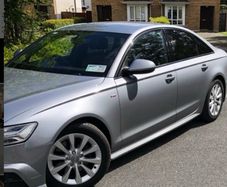 Genuine Audi A6 17" diameter alloys.