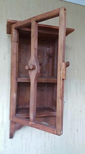 Country style floating display shelf