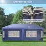 3 x 6m Pop Up Gazebo with Sidewalls and Storage Bag Image 6