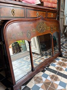 19th Century Polychromed Mirror