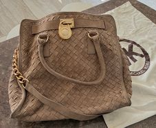 Designer Michael Kors swede handbag