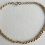 Vintage 9Ct Yellow Gold 375  Rope Link Bracelet length 7,2" - 1,16g Image 3