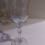 Stunning Vintage Art Deco Structured Wine Goblets / Water Glasses / Set Of 4 Image 2