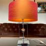 Stylish Italian Style Repro Chrome Space Age MCM Table Lamp Image 8