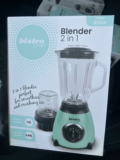 Blenders come with small blender to crush ice it's glass