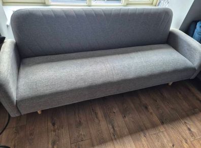Grey Sofa Bed JYSK  Like New  Only 4 Months Old