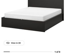 Ikea Malm double bed with under bed storage and matress
