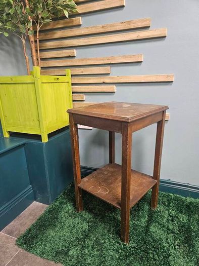 Three D Sq. - Up-Cycled Modern Geometric Side Table
