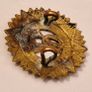 Vintage Irish Military Police Cap Badge 1930s 1940s Emergency Era Brass Image 4