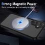 Magnetic Case for Samsung Galaxy A37, Samsung A57 Compatible with Magsafe, Matt Translucent Mobile Phone Case, Scratch-Resistant PC Back + TPU Bumper Image 3