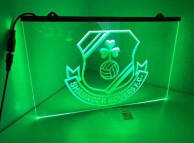 shamrock rovers neon wall lights