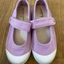 M&S Kids Lilac Mary Jane Canvas Shoes with riptape strap Image 4