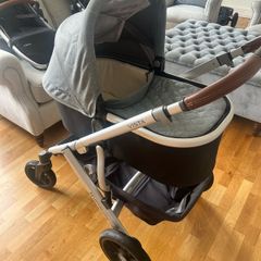 UPPAbaby Vista (2018) Complete Double Buggy Setup (Soft Grey / Gregory)