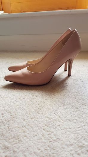 NINE WEST - blush nude high heels