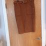 F&F Faux Suede  Tan A-Line Skirt. S. 16. New - No Tag. Image 2